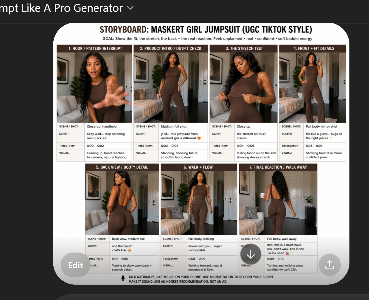 7-scene storyboard